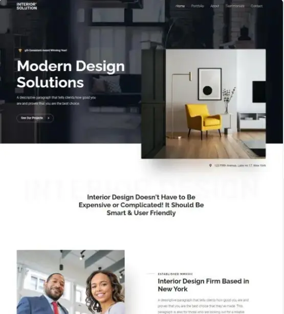 Diseño wordpress Interior Design Firm web terrassa