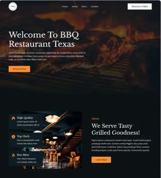 Diseño web pymes BBQ Restaurant terrassa